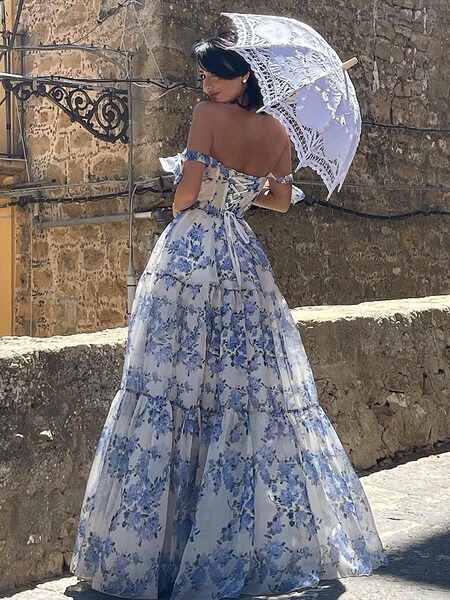 spring summer fashionable long elegant evening dress