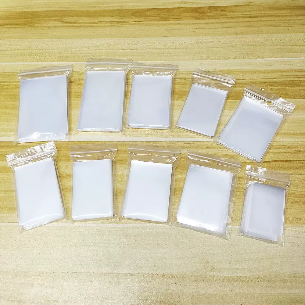 批发CPP透明20丝卡膜卡套咕卡小卡吧唧自粘袋自封袋保护套爆米花