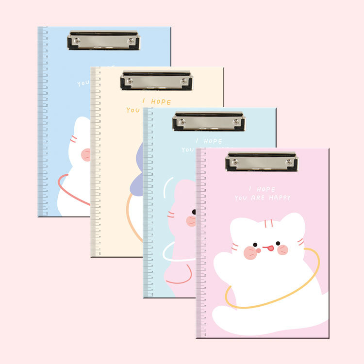 A4 큰 얼굴 고양이 창조적 인 절묘한 만화 보드 클립 폴더 쓰기 패드 학생 사무실 용품 패드 합판