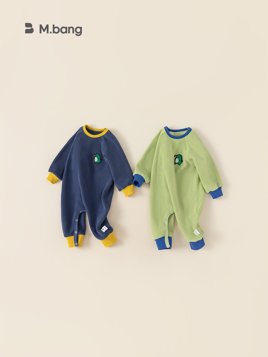 Babycity invierno de los niños de una pieza saco de dormir split pierna bebé dibujos animados casa pijamas de una sola pieza terciopelo caliente DY83151