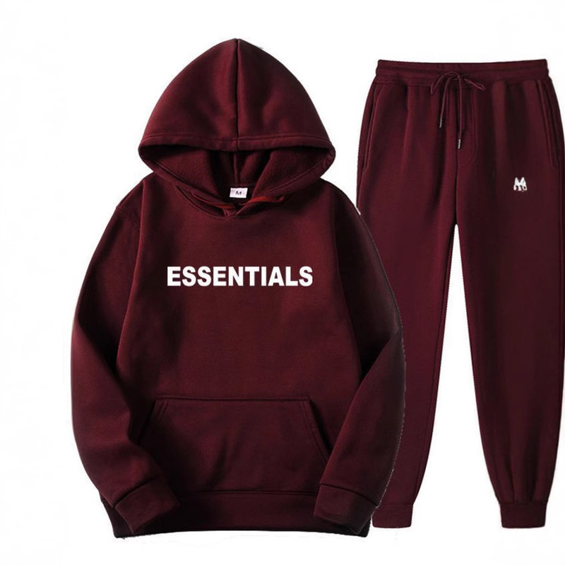 FEAR OF GOD Essentials New suit Chest Letter Stamping Men's and Women's Hoodie suit