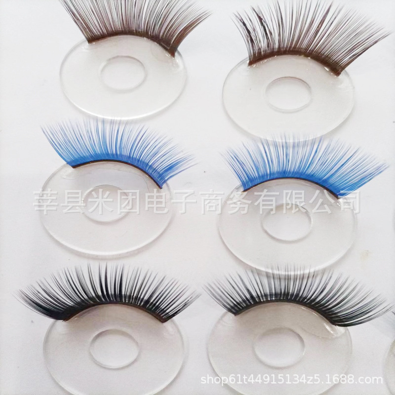 Comercio exterior pestañas 12-35mm ojos de juguete tridimensional ojo flash pestañas ojos juguete muñeca pestañas
