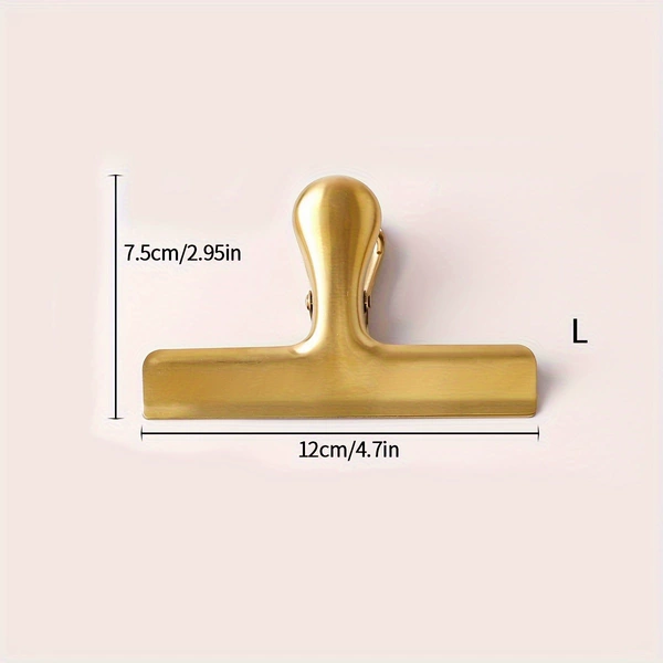 Gold large alligator clip (sanded)