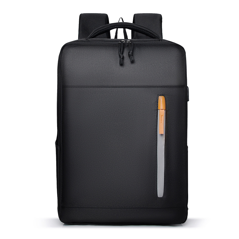New Solid Color Simple Unisex Large-capacity Backpack For Business Trips And Travel, Multifunctional Backpack And Laptop Bag_voghion.com