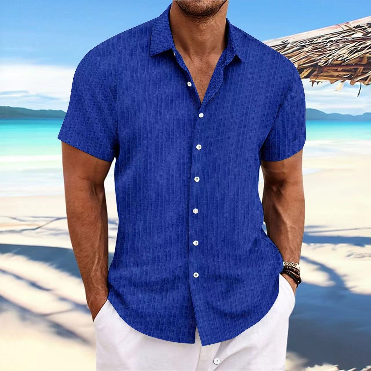 169g Weight Short Sleeve Sleeve Length Regular Sleeve Sleeve Type Cotton Blend, Cotton and Linen Fabric Type Regular Top Length Blouse Tops Type Casual, Street Occasion Turndown Neckline Loose Fit Type Solid Color Pattern Summer Season Men's Gender Simple Style, Classic Style Style Wholesale Men's Cotton Blend Cotton And Linen Simple Style Classic Style Solid Color Short Sleeve Men's Shirts 12