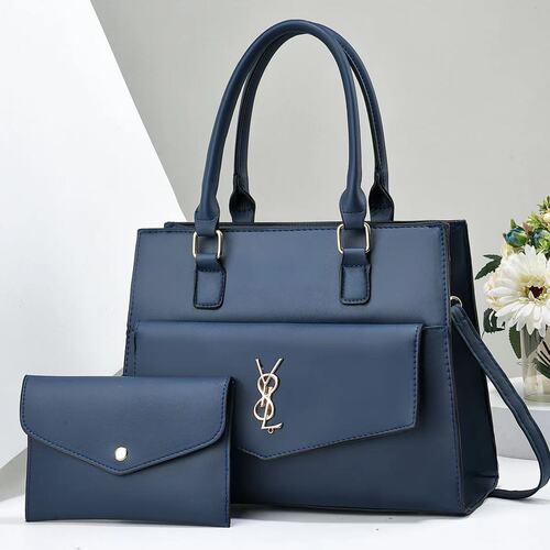 High-end solid color women's bag 2024 high-end large-capacity handbag Korean version autumn and winter new style mother-in-law single shoulder women's bag