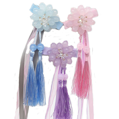 New Hanfu Hair Accessories Retro Tang Style Decorative Hairpins for Women Ethnic Style Grape Flower Hair Clips Wholesale Children Ancient Style Headwear