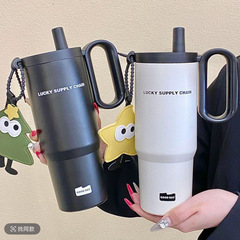 ポータブル 316 新しいステンレス鋼魔法瓶カップ大容量ウォーターカップストローカップ車のコーヒーカップ女性のための