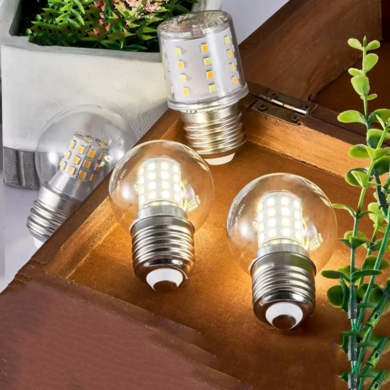 LED玉米灯泡E27通用大螺口螺纹家用吊灯照明三色变光节能魔豆光源