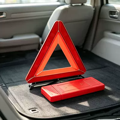 collisions due to road faults, Warning sign