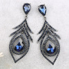 Retro design crystal, earrings, suitable for import, wholesale