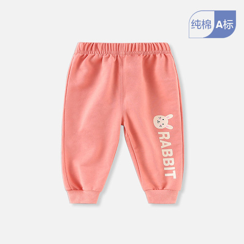 Children's pants, spring and autumn, boys and girls, baby sweatpants, fashionable outerwear, casual sports pants, children's leggings