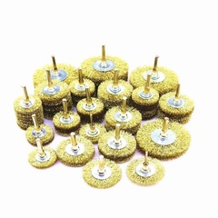 Thickened steel wire brush head, drill, wood carving sanding brush, electric stainless steel wire brush, root carving sanding brush, steel wire wheel