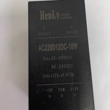 AC220D12DC-10W【恒率一级代理】恒率AC-DC模块电源10W 220V转12V