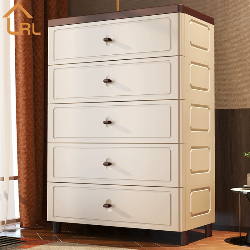 S鈱1LRL60-Шкаф для хранения с широкой поверхностью 120 см, утолщенный шкаф для хранения с выдвижными ящиками, пластиковый комбинированный шкаф с пятью ящиками.