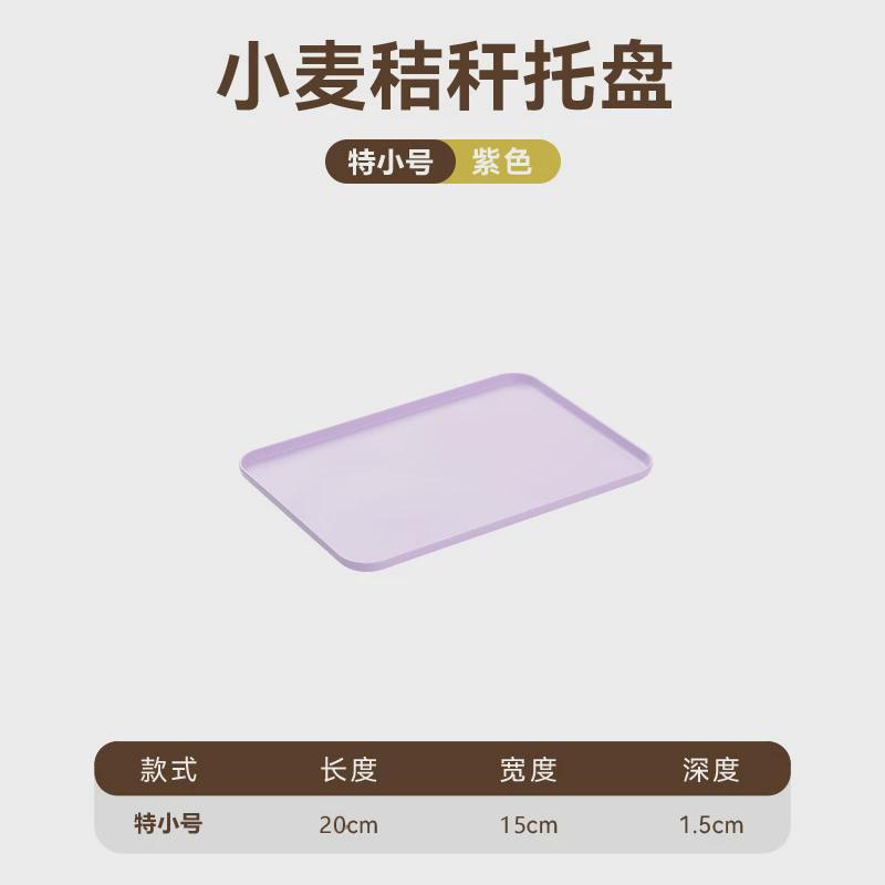 2 Size Plastic Fruit Dessert Tray Desktop Food Storage Plate