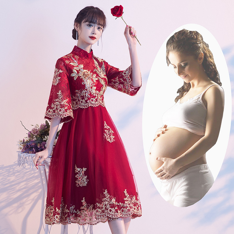 Bride's Toast Dress Xiuhe 2026 New Mid-Length Wedding Dress for Women, Can Be Worn Casually after the Wedding, Homecoming Casual Dress, Evening Gown