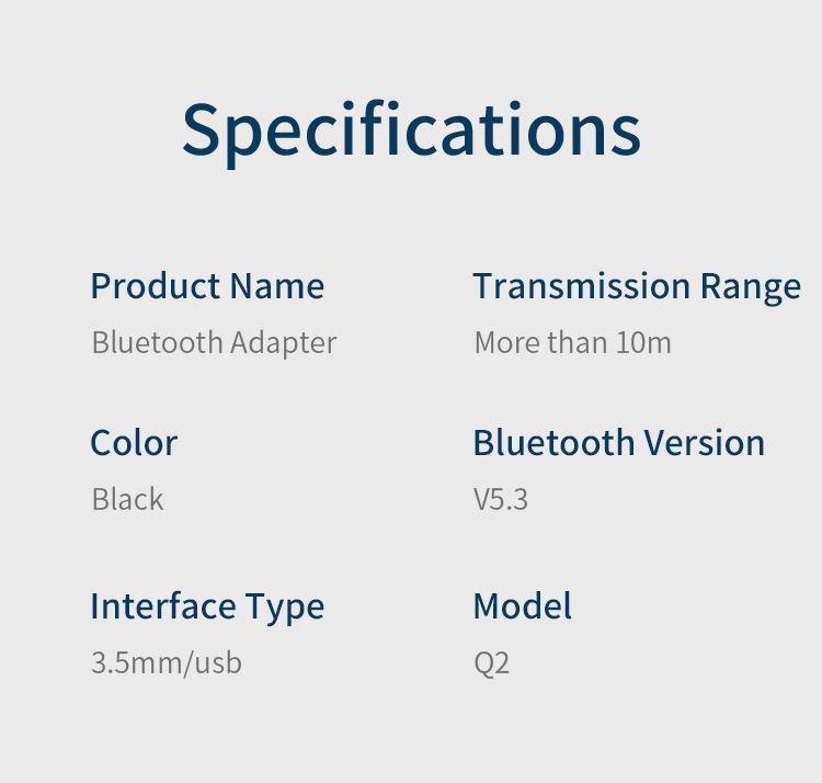 Q2Fm Transmitter Bluetooth Receiver Fm Radio USB Lossless Audio Car Converter with Aux Cable Dropshipping