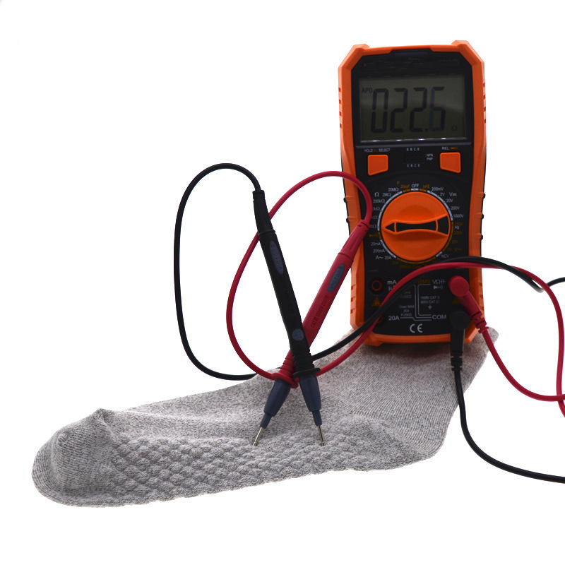 Cross-Border Grounding Socks Bamboo Fiber Silver Fiber Conductive Socks Anti-Static Antibacterial Deodorant Socks Electrode Massage Shoes and Socks