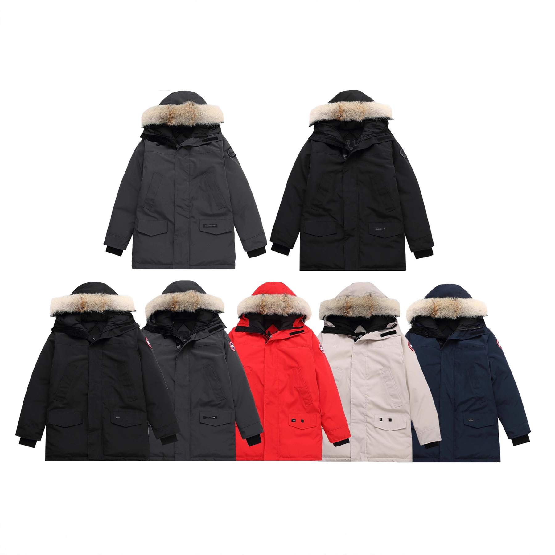 European and American style trendy high-end fashion winter men's and women's CG expedition style down jacket coat, affordable alternative, cross-border dropshipping