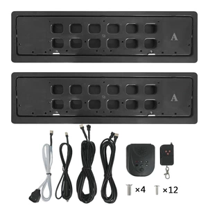 Factory Direct Sales European Regulations Russian Dutch License Plate Holder Us Regulations Electric Flip License Plate Holder Amazon Best-Selling Products