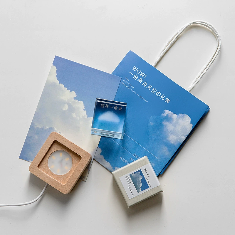 Cloud Cube Desktop Ornament Принятие облака для отправления девушек роскошные отношения, валентинка, подарок на день рождения