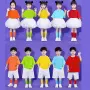 表演儿童啦啦队小学生演出服
