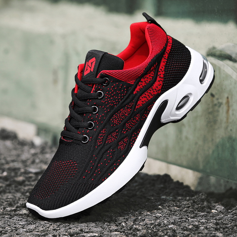 Zapatos para hombres nuevos zapatos de comercio exterior transfronterizos para hombres zapatos para correr con cordones transpirables tendencia coreana zapatos deportivos casuales con colchón de aire para hombres