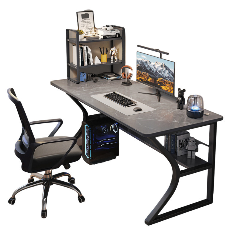 Escritorio para computadora Escritorio para juegos Escritorio para juegos Hogar con estante Escritorio y silla de oficina Escritorio simple Dormitorio Escritorio de aprendizaje