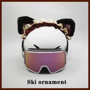 Creative Cat Ear Helmet Decoration Electric Motorcycle Helmet