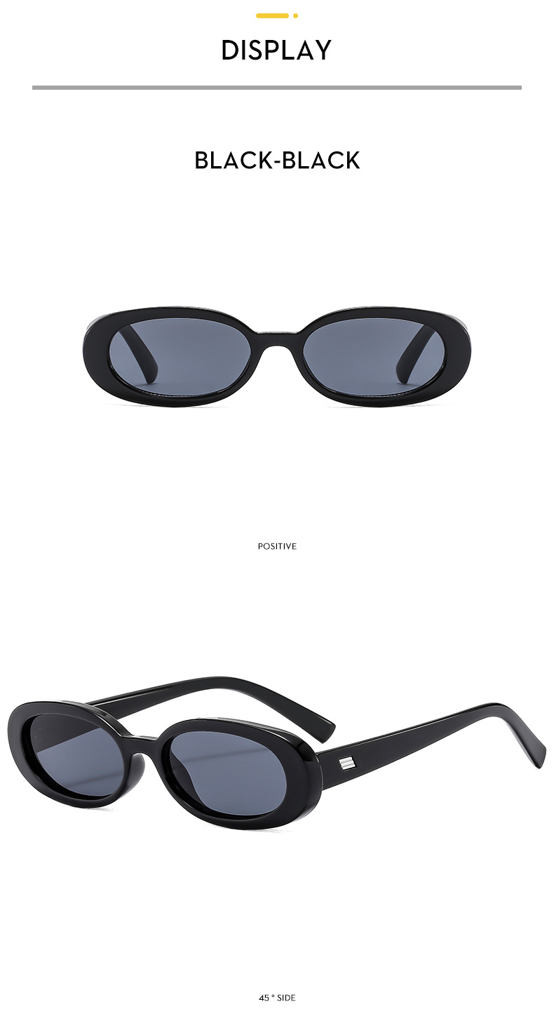Vacation Classic Style Streetwear Geometric PC UV400 Protection Oval Frame Full Frame Women's Sunglasses display picture 12