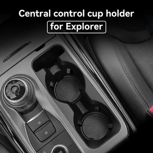 Suitable for 20-26 Explorer Models, the Central Control Water Cup Cover Protection Anti-Slip Mat Is a Special Car Accessory for Modification