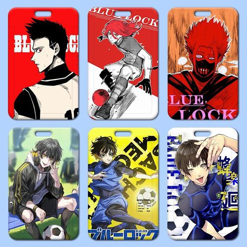 Blue prison card holder wholesale plastic slider student school card meal card name card cartoon work card holder access control