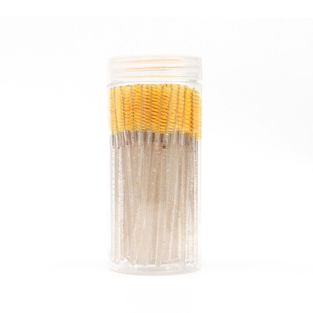 Cepillo de pestañas con mango de cristal