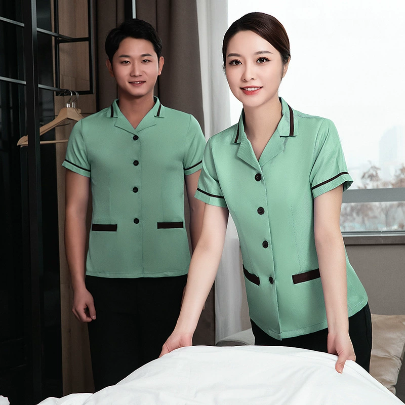 Room summer clothing for work, plus size, with short sleeve
