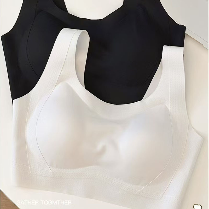 Sujetador Chendian, levantamiento, soporte, copa fija, sujetador de recolección sin costuras, ropa interior, tipo de ajuste de leche para mujer, transpirable y cómodo