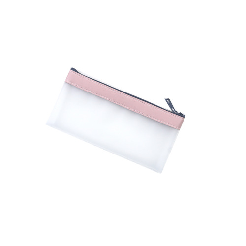 Transparent pencil case large capacity  new student girl ins Japanese style simple girly heart pvc stationery pencil case