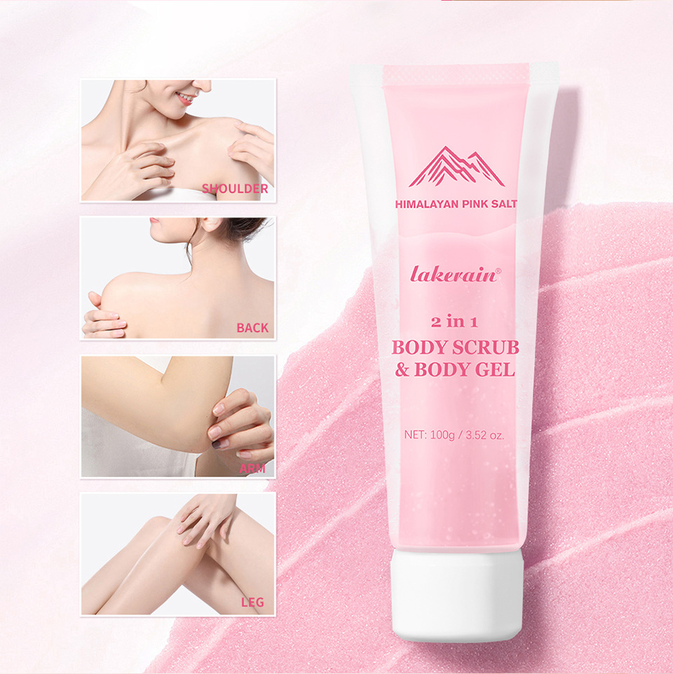 Lakerain Body Scrub 2-in-1 Gentle Cleansing Body Scrub Specification drawing