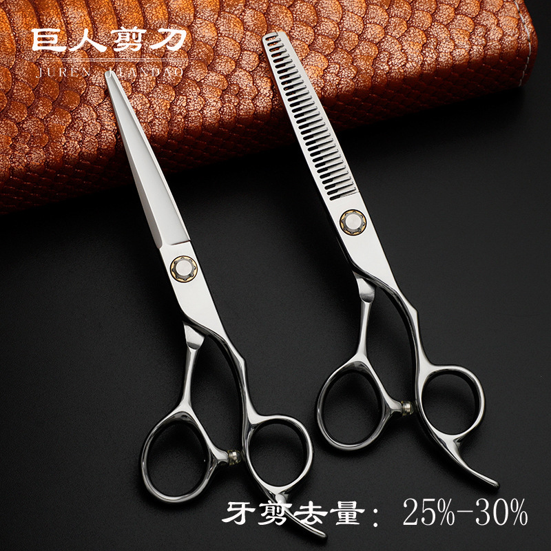 6.0 Inch 440C Bearing Hairdressing Scissors Set Hairdressing Scissors Flat Scissors Bangs Custom Logo Manufacturer