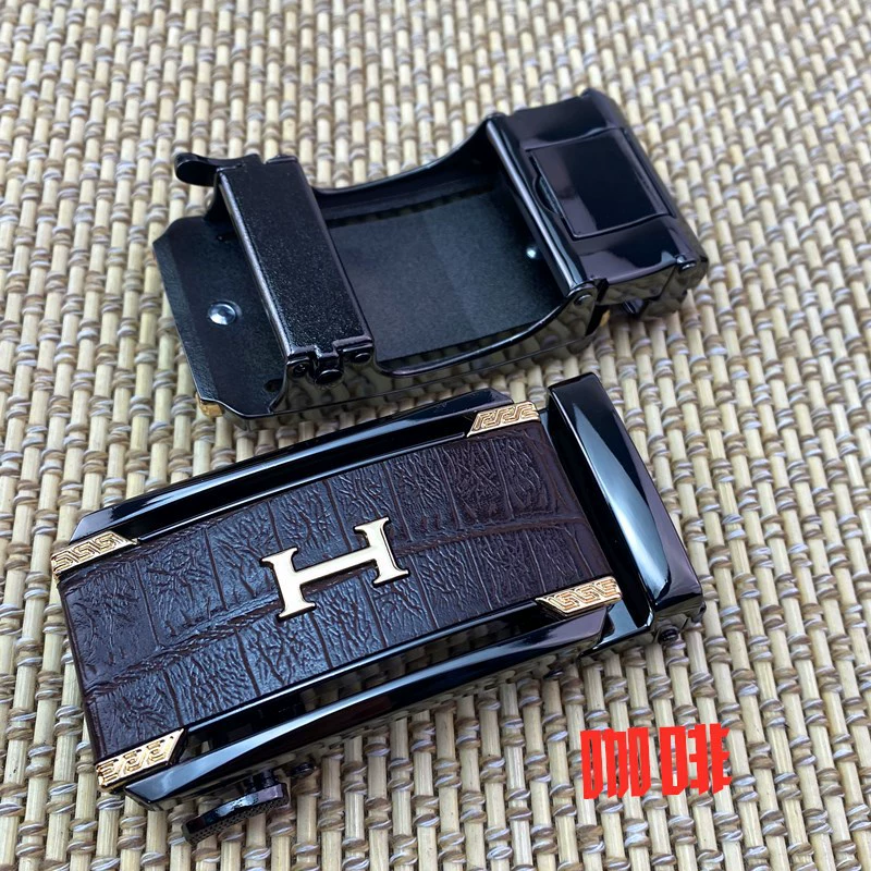Automatic belt, metal buckle, trousers, patch, wholesale, crocodile print