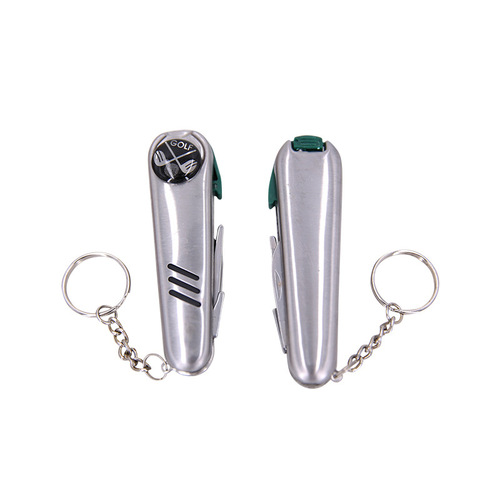 Manufacturer wholesale new golf folding multi-function stainless steel green fork golf tool accessories