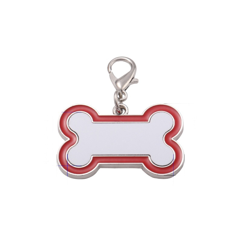 Consumibles de transferencia de calor en blanco para mascotas colgantes de sublimación caliente placa de perro arco temperamento accesorios pequeños regalos paparazzi placa de etiqueta