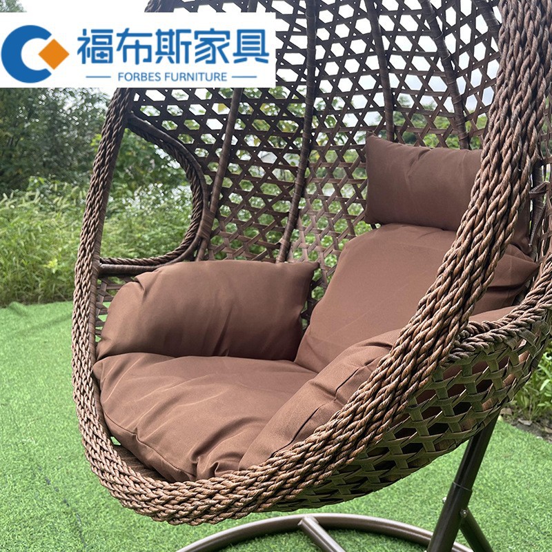 Silla Colgante o Cuna de Ratán para Exteriores - Para Jardín, Hotel o Balcón, Estilo Nórdico