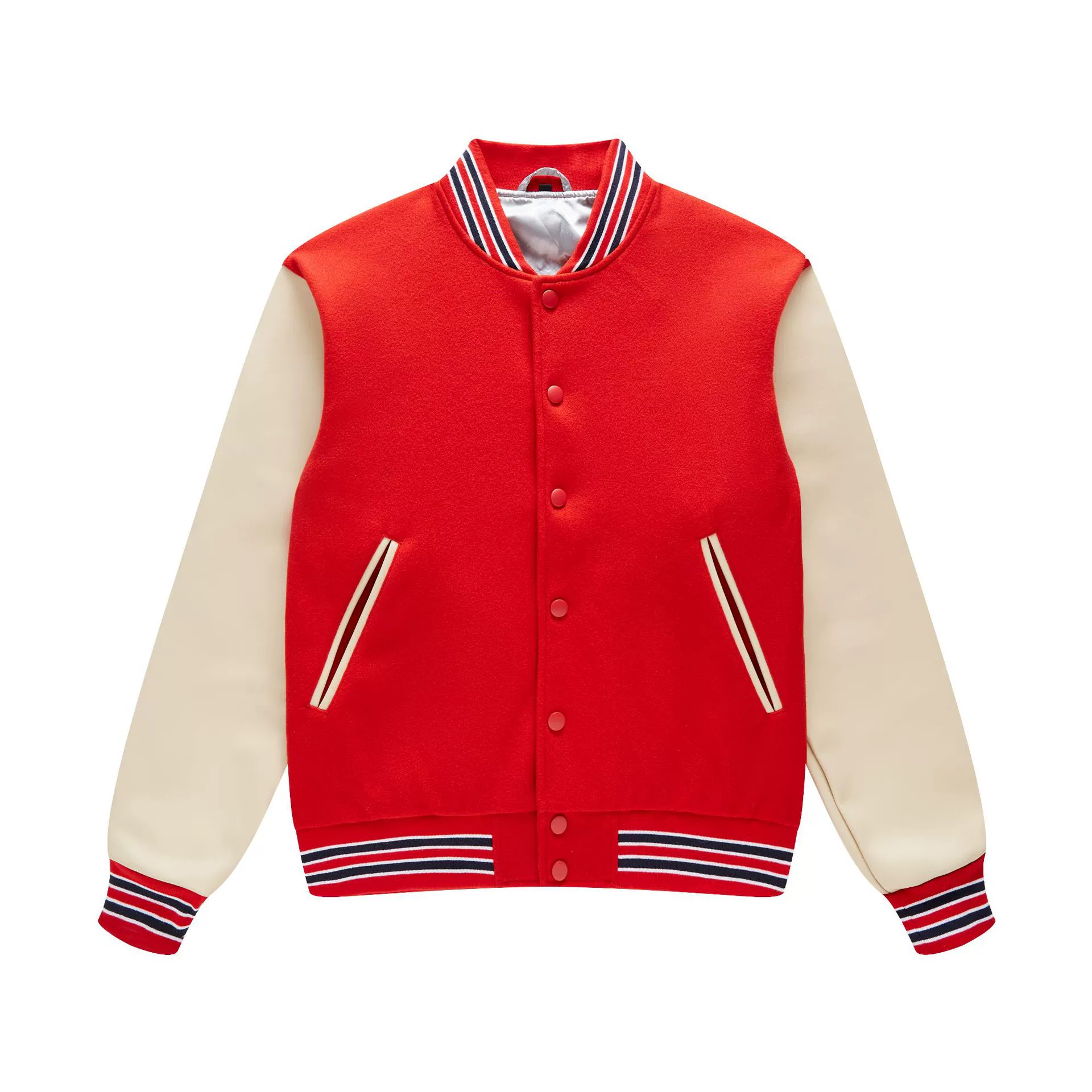 Бейсбольная куртка с цветными блоками, индивидуальная рабочая одежда, осень-зима 2025, тяжелая вышивка, искусственная кожа, однобортное свободное пальто