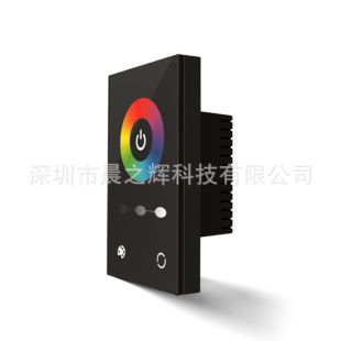 Rgb Glass Panel Dimmer Led Light Strip Controller European Wall Full Touch Panel Controller Low Voltage
