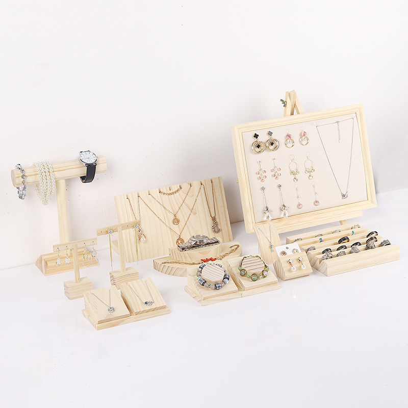 Decorative jewelry display stand, necklace and bracelet organizer, ring holder, counter display rack for accessories and trinkets