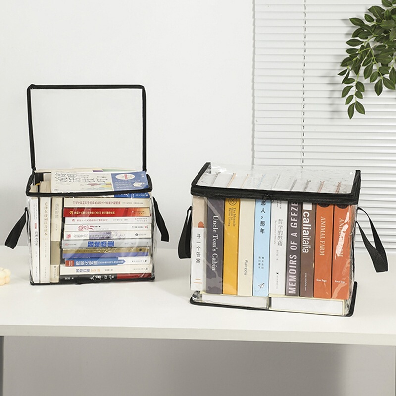 Large-Capacity Textbook Storage Bag, Foldable Bookshelf, Book Storage Box, Household Miscellaneous Storage Box, Factory Wholesale