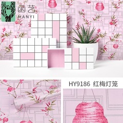 Cross-border PVC waterproof wallpaper self-adhesive wall cloth European style living room TV background wall bedroom wallpaper self-adhesive