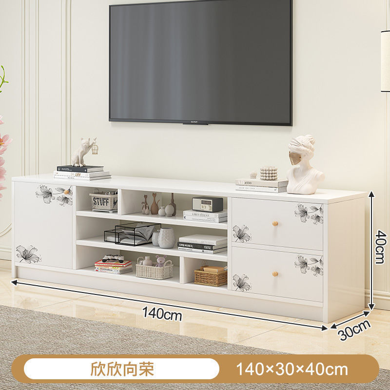 Gabinete de televisión nórdico pequeño tipo de casa sala de estar ligera lujoso moderno simple gabinete de piso de alquiler de casa puede retráctil gabinete de televisión