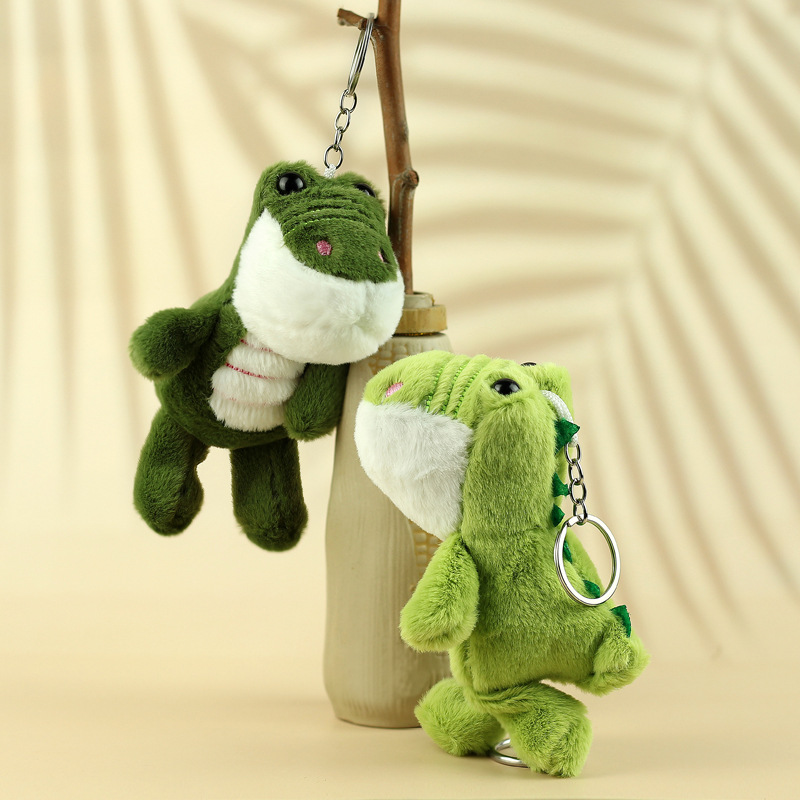 创意鳄鱼毛绒玩具公仔可爱扬子鳄玩偶书包挂件礼物女生包包挂饰品